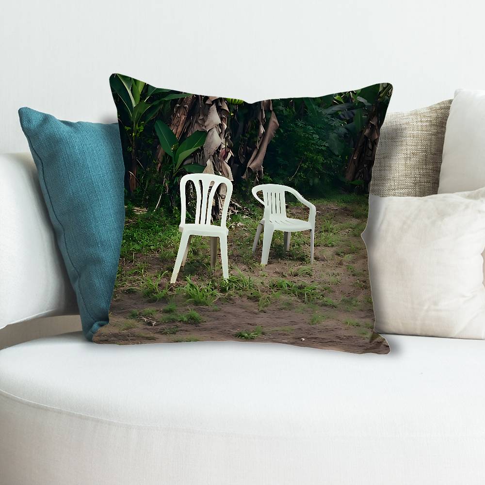 Singer BBad BBunny DTMF Anime Celebrity Merchandise AllMatch Printed Pillow Case Sofa Car Office Room Decoration Protector