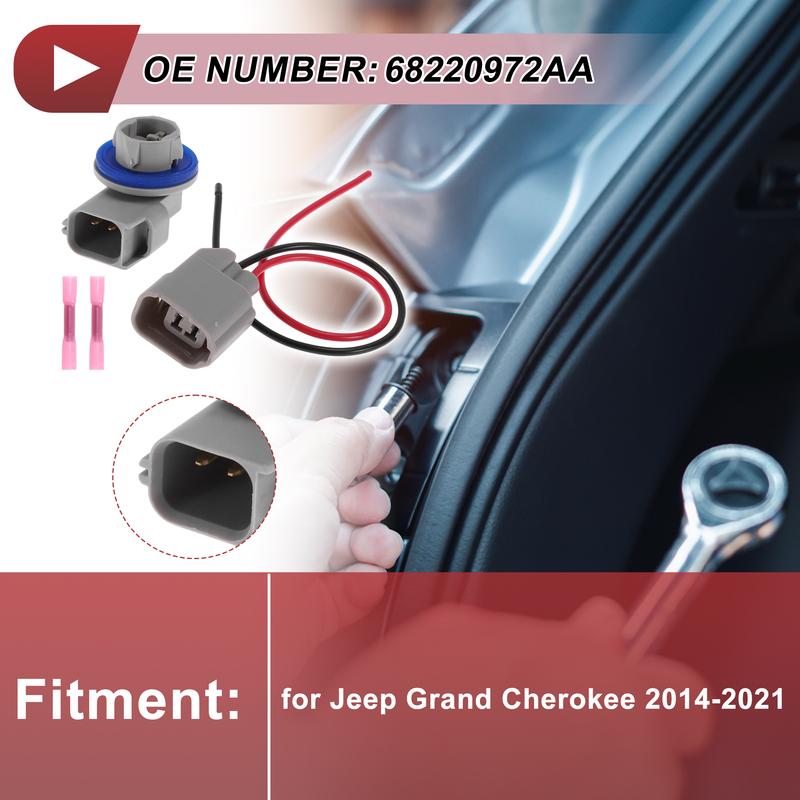 X Autohaux Backup Reverse Light Socket Wiring for Jeep Grand Cherokee 14-21 No.68220972AA