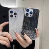 Applicable To Samsung S25edge Protective Case Silver Foil Star Glitter Epoxy TPU Transparent Mobile Phone Soft Case