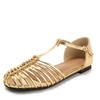 Scarpe Baotou - Sandali con Design Traforato, Suola Piatta, Versatili e Retrò per l'Uso Quotidiano