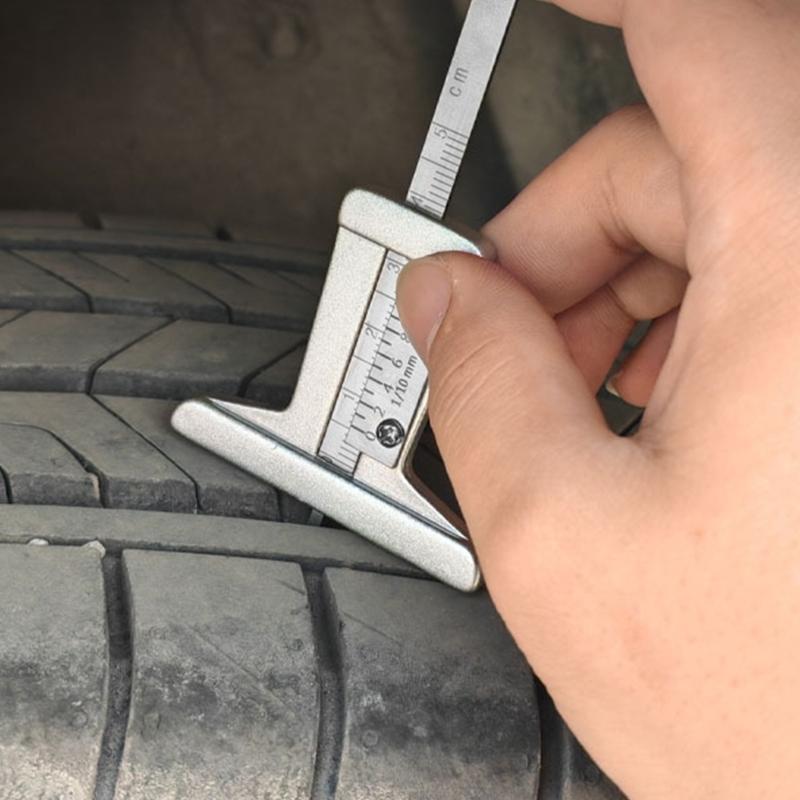 Corrosion Resistant Tire Depth Measuring Tool With Clear Markings For And Handmade Enthusiasts