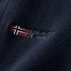 Norwegen Dickes Fleecegefüttertes Warmes Jacke: Doppellagige Baumwolle, Kältebeständig, Stehkragen, Mehrere Taschen, Übergröße.
