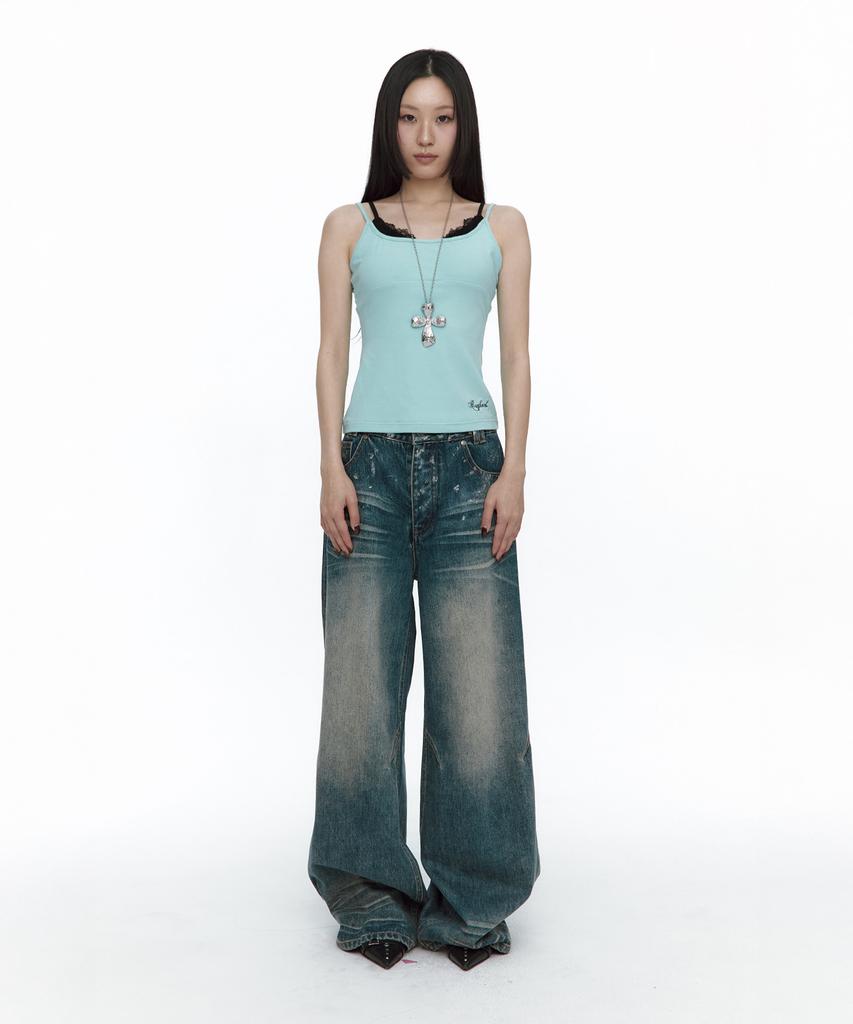 ROUGHNECK Layered Sleeveless Mint
