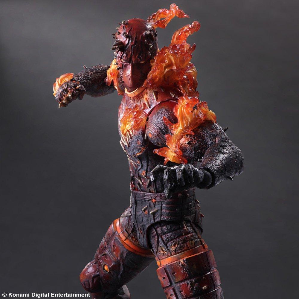 PLAY ARTS Kai METAL GEAR SOLID V THE PHANTOM PAIN Burning Man PVC bemalte bewegliche Figur
