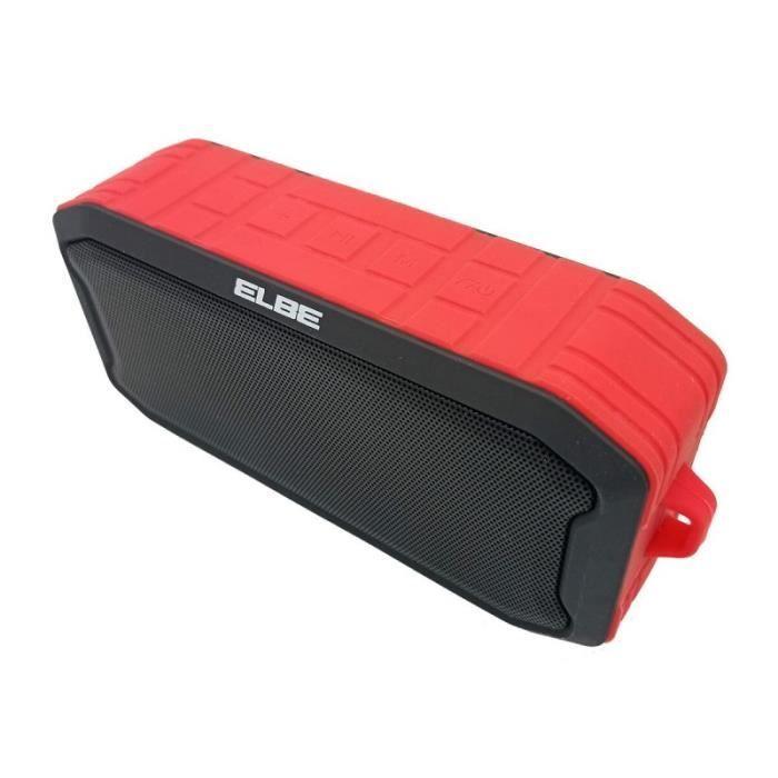 Haut-parleur portable - ELBE - ALTR15TWS - 5W - Rouge - Sans fil