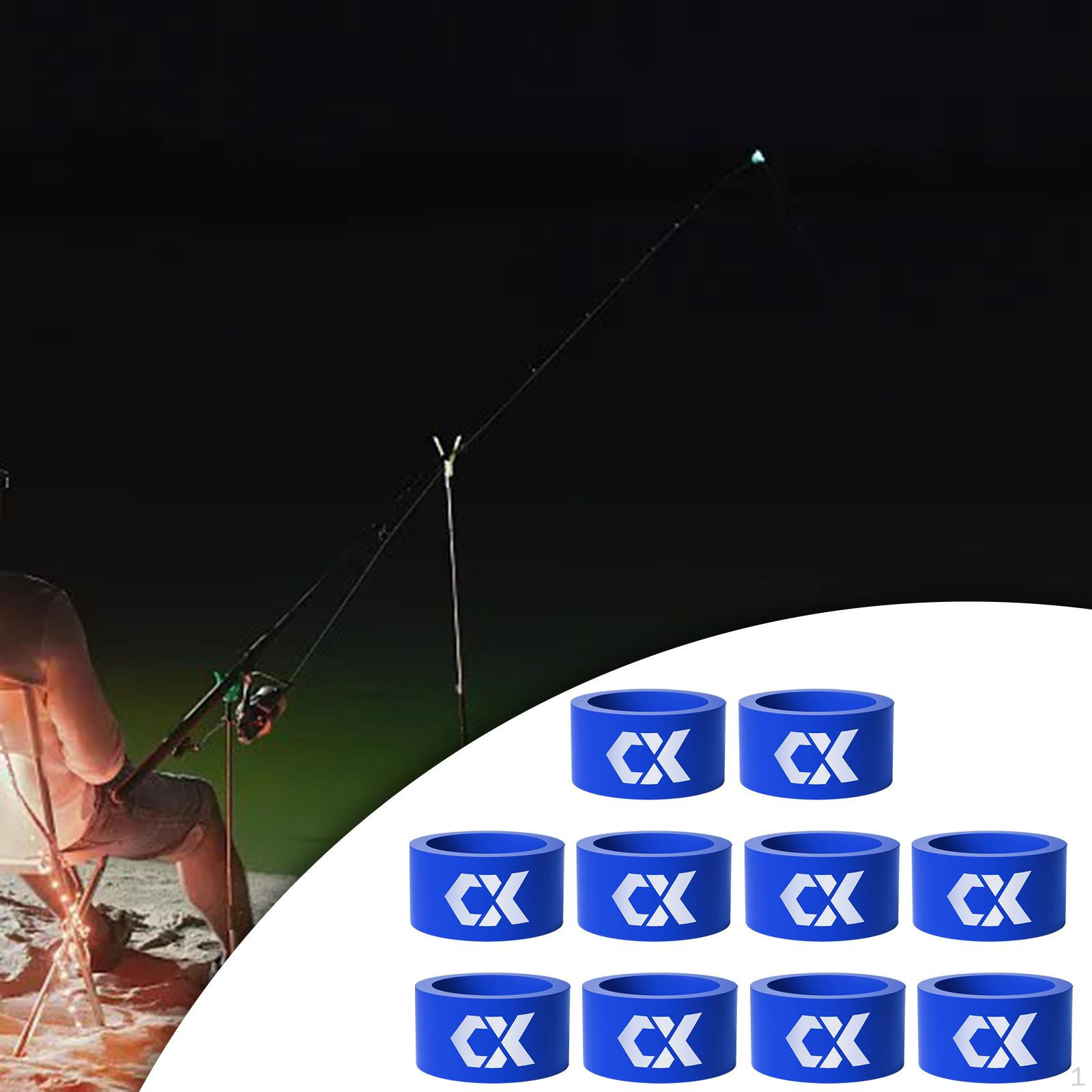 

10 шт., рыболовные уплотнительные кольца, нескользящие снасти, аксессуары, портативные Blue 21mm