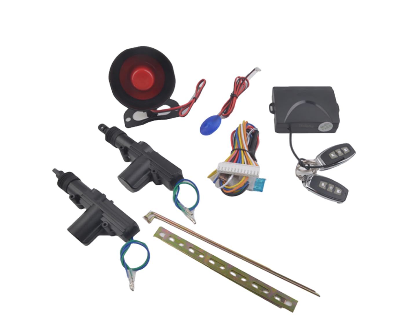 

Комплект бесключевого доступа в автомобиль, дистанционное управление, функция блокировки/разблокировки дверей, сирена, а также блокировка звука и света P2