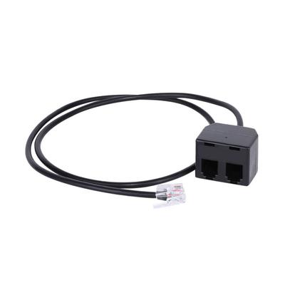 Durable Telephone Line 4P4C Standard RJ9 Adapter Line Cords Extension Cable Splitter Cord