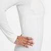 Nike Solid Casual Commuter Sports Round Neck Long Sleeve T-Shirt Women Tops White DD0594-100