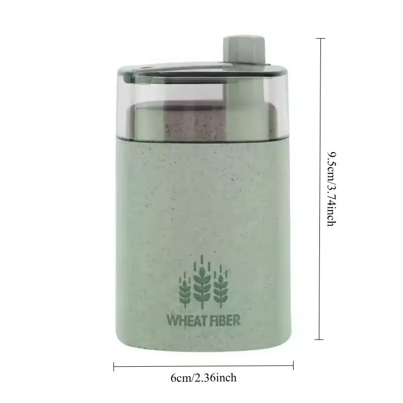 Automatic Toothpick Holder Container Wheat Straw Household Table Toothpick Storage Box