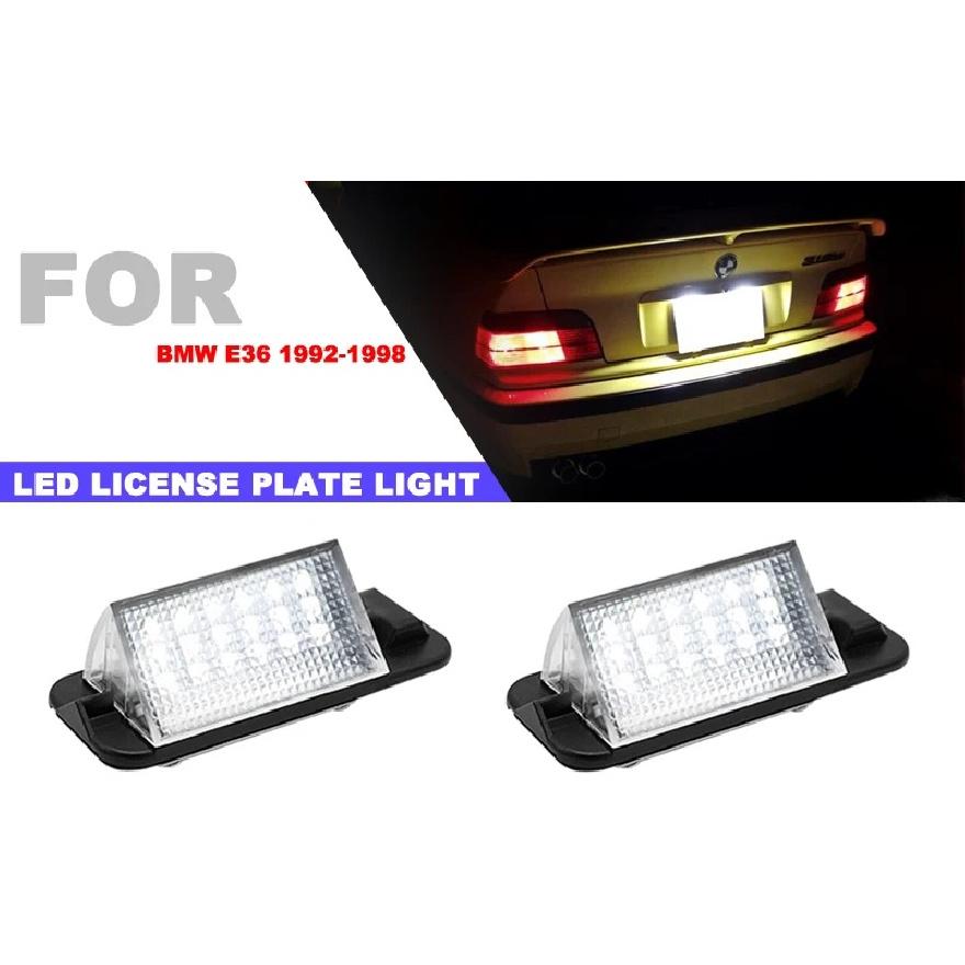 2Pcs For BMW 3-series E36 318i 318is 318ti 320i 323i 325i 325is 328i 328is M3 1992-1998 White LED Number License Plate Light