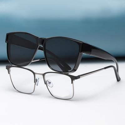For Driving Riding That Can Be Worn Over Other Glasses Wrap Around Square Shades Fit Over Glasses Sunglasses Polarized
