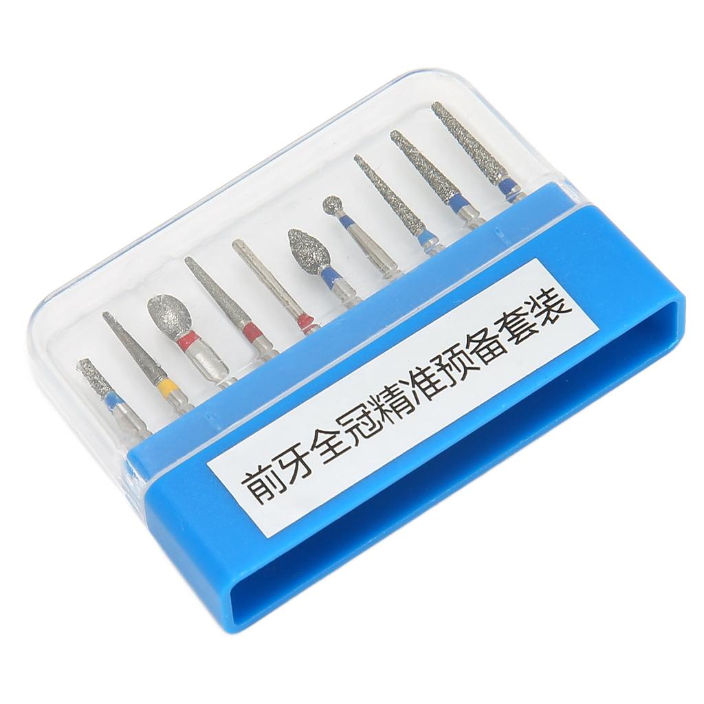 10pcs Dental Polishing Burs High Speed Stainless Steel Precise High Hardness Dental Drills Blue