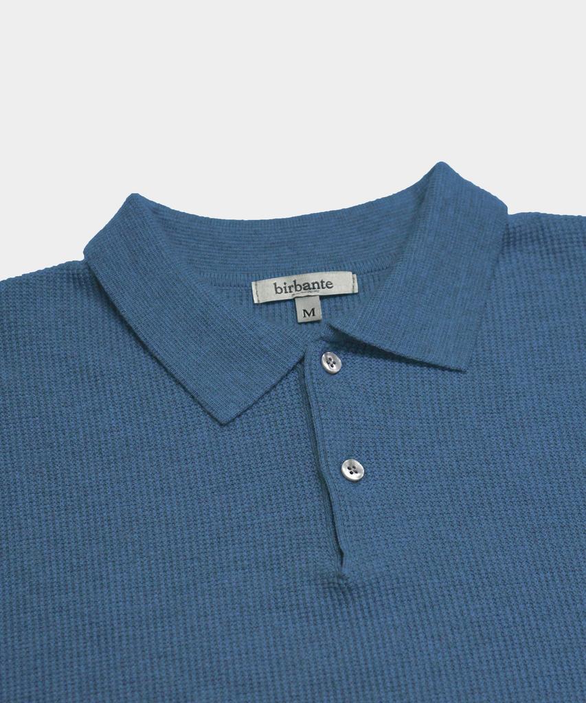 BIRBANTE Comfort Washable Collared Knit - Retro Blue