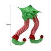Decorative Long-lasting Christmas Tree Ornament Claus Elf Leg for Festival