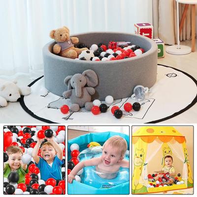 100-teiliges Pit-Bälle-Set für Kleinkinder. Phathalatfreie, BPA-freie Bälle. Langlebige, bunte Bälle. Sensorisches Spielzeug für Spielzelt, Tunnel, Pool