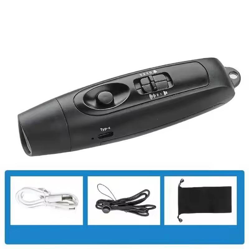 Electronic Whistle Basketball Football Referee Training Survival Whistle USB Rechargeable Emergency Safety Whistle with LED Lamp