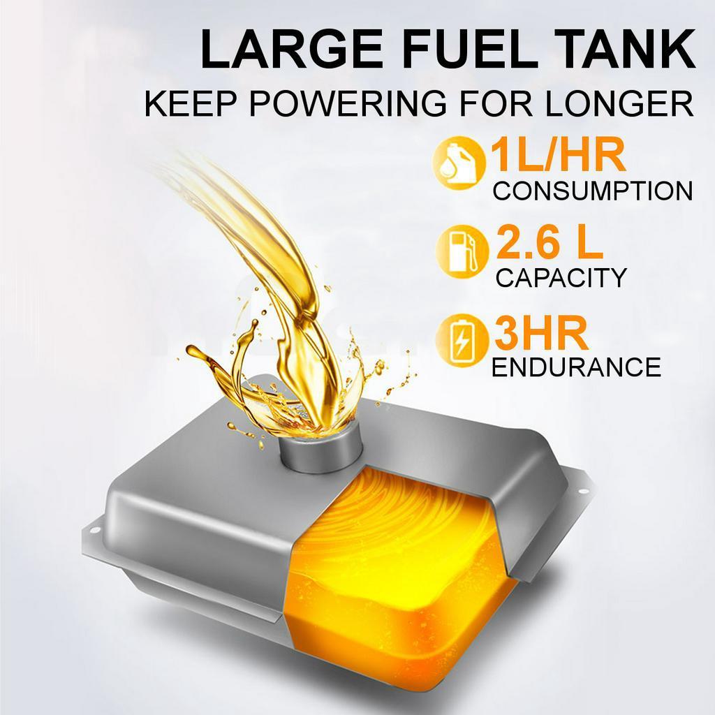 1800W 110V/ 220V/230V Portable Gasoline Generator 50 Hz Volt Home Small Mini Outdoor Low Mute Car Generator