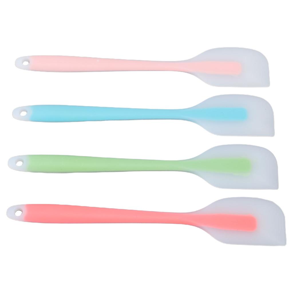 4 Pcs Silicone Spatula Set Baking Cooking Mixing Scraping Stirring Flexible Spatula Set for Kitchen