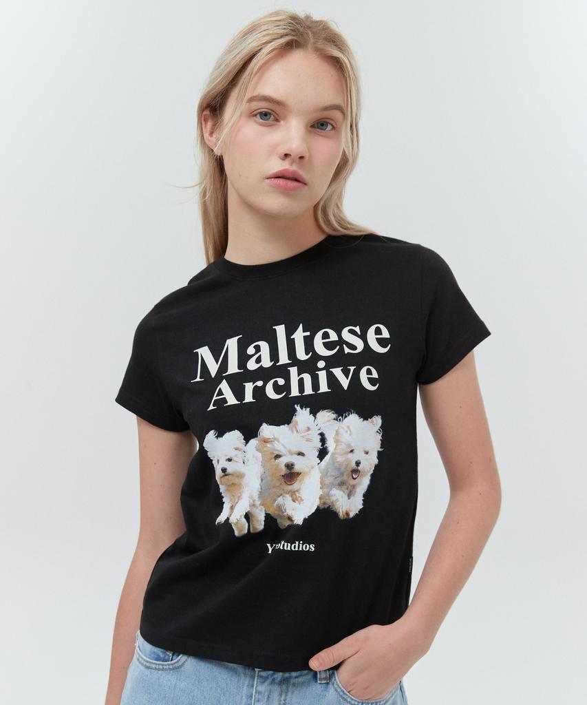 WAIKEI Maltese Archive Short Sleeve T-Shirt Black