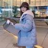 2025 New Korean Winter Parka Women Puffer Jacket Hooded Cotton-padded Thicken Warm Coat Pocket Loose Casual Parkas Overcoat