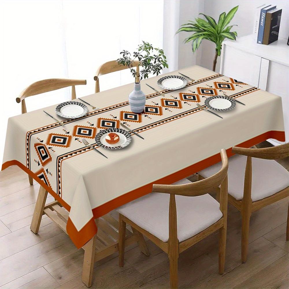 Retro minimalist pattern tablecloth - suitable for picnics, camping, weddings, parties, festivals, and retro home decoration