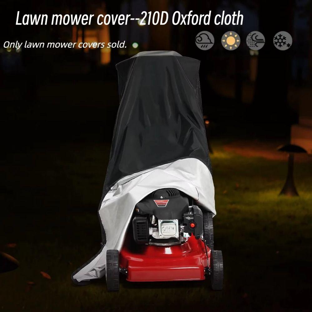 Oxford Cloth Push-type Lawn Mower Cover Waterproof Heavy-duty Mower Cover Snow Blower