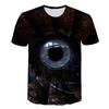 Summer Fashion Short Sleeved Dazzling Eye Print 3D Digital Printed Men's Women's T-shirt