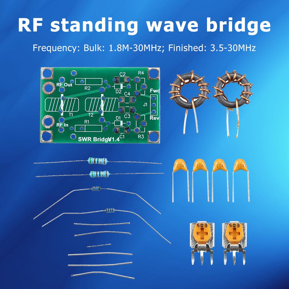 1,8M-30MHz/3,5-30MHz HF SWR Brücke Funkfrequenz Stehwellenverhältnis Modul Platine
