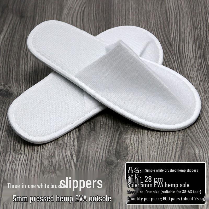 Disposable Terry Cloth Slippers for Hotel Guests