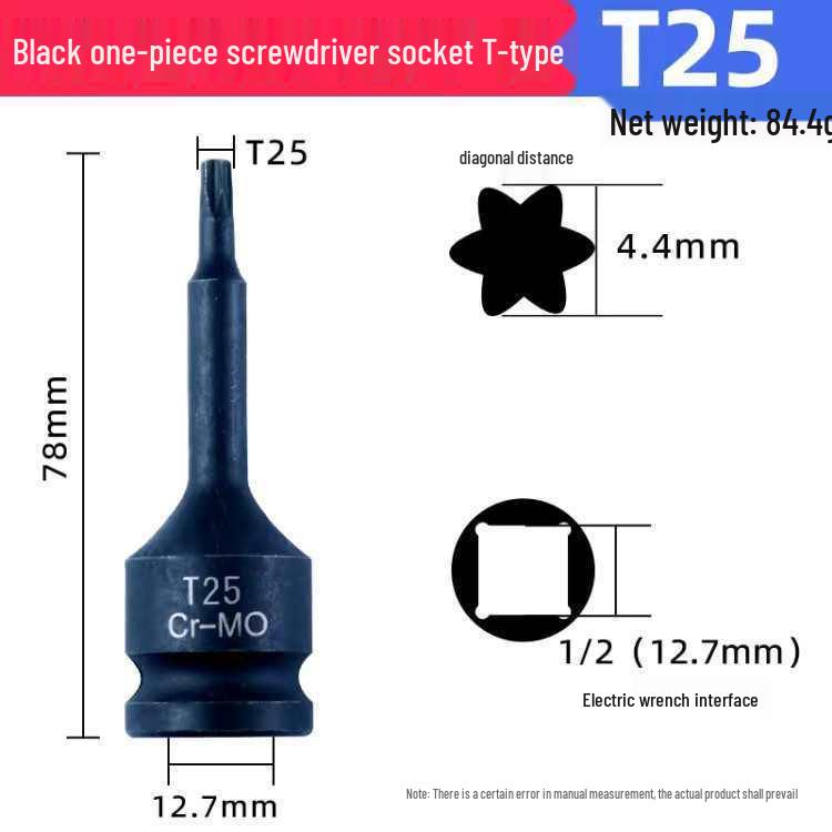 12-Punkt Torx Sechskant-Steckschlüsselsatz für pneumatische und elektrische Schlagschrauber – Schraubendreherbits für die Autoreparatur