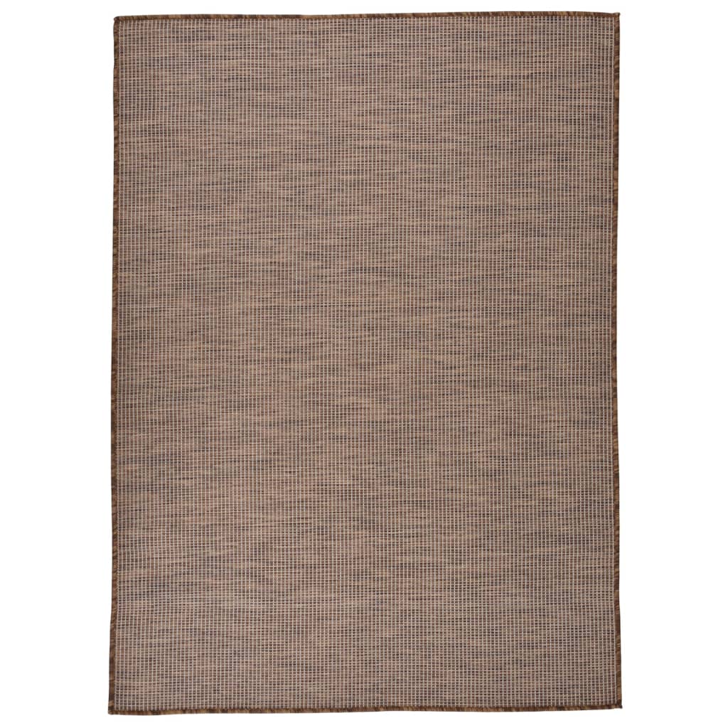Flatweave Outdoor Rug, 200X280 Cm, Brown
