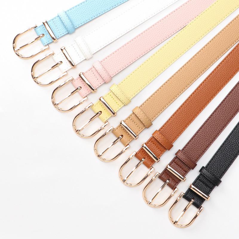 Elegant Faux Leather Belt For Women With Alloy Buckle For Fashion And Office Looks