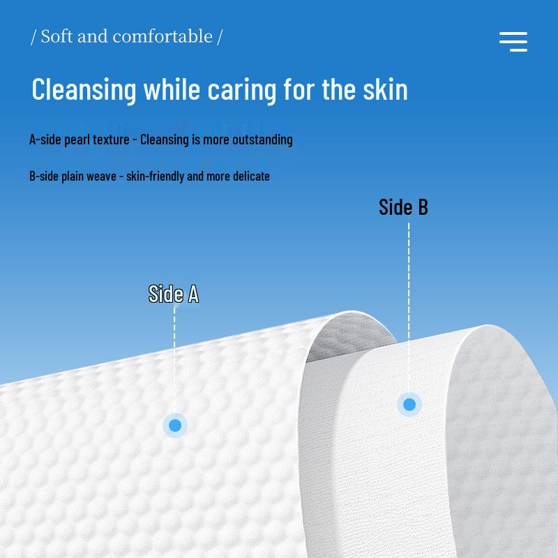Disposable Facial Cleansing Wipes: Thick Pure Cotton Makeup Remover Towels for Beauty Salons