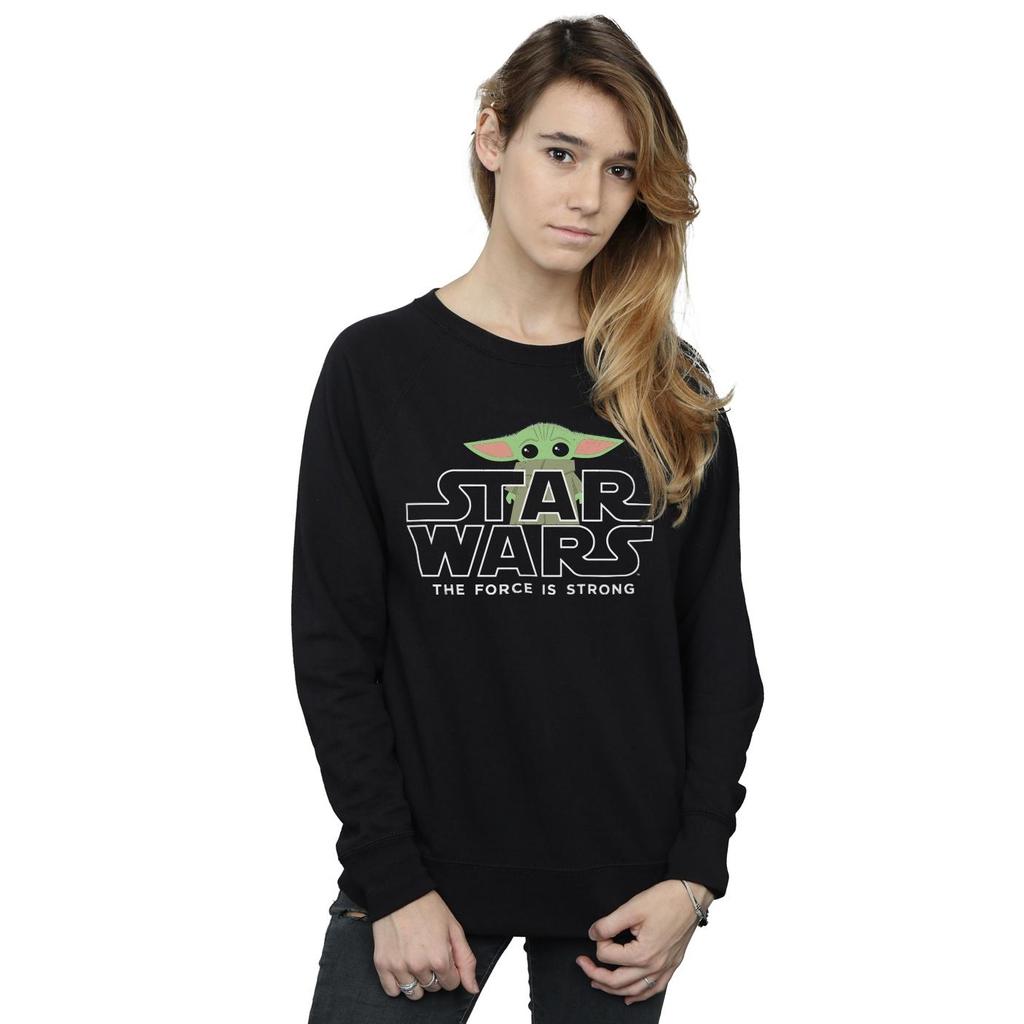 STAR WARS Womens/Ladies The Mandalorian The Child Strong Sweatshirt