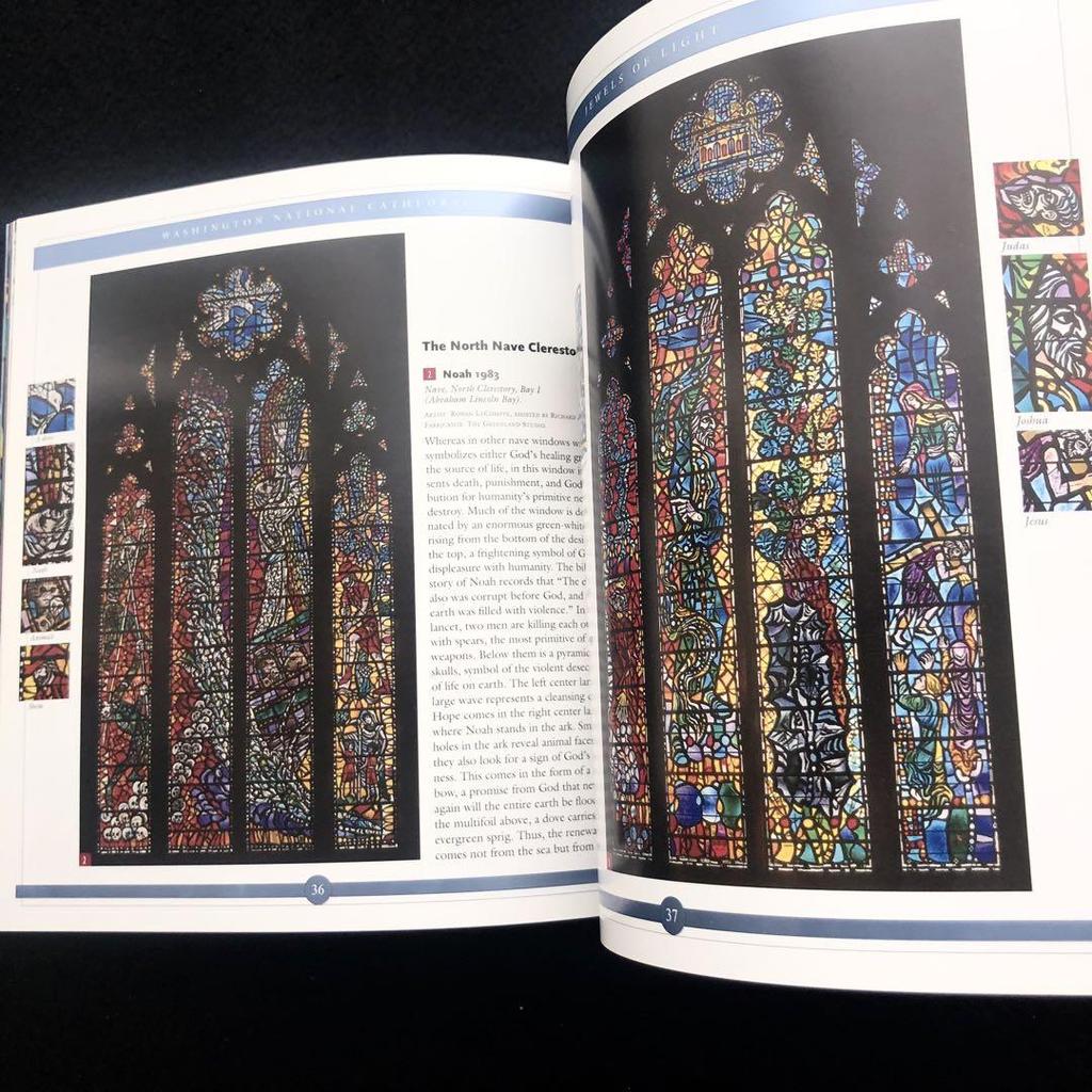 [USED] Washington National Cathedral stained glass photo book "JEWELS OF LIGHT
