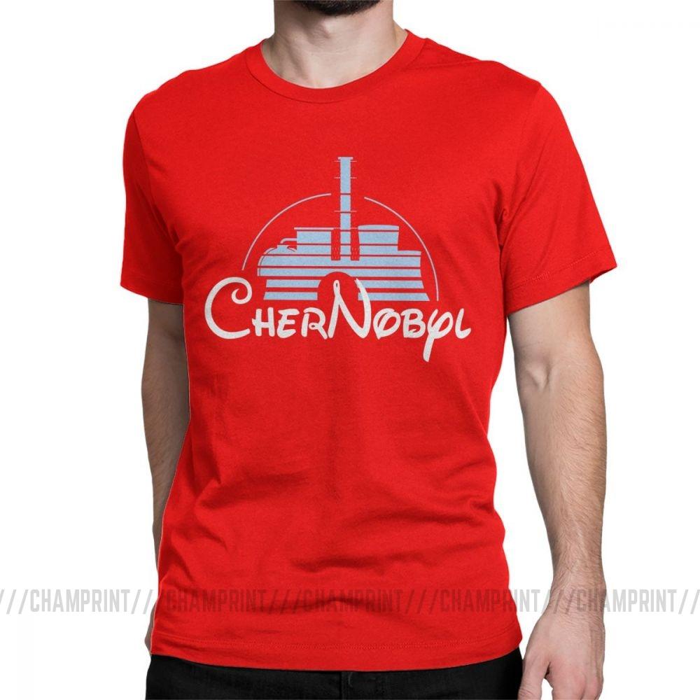 Mens Nuclear Disaster Chernobyl Geek Ukraine Radiation Vintage T Shirt Pure Cotton Tops Novelty Tee Shirt Plus Size TShirts