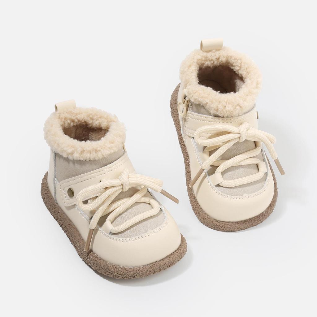 Cozy Infant Boots - Warm Autumn/Winter Footwear for Boys & Girls, Versatile Korean Style Walker Shoes.