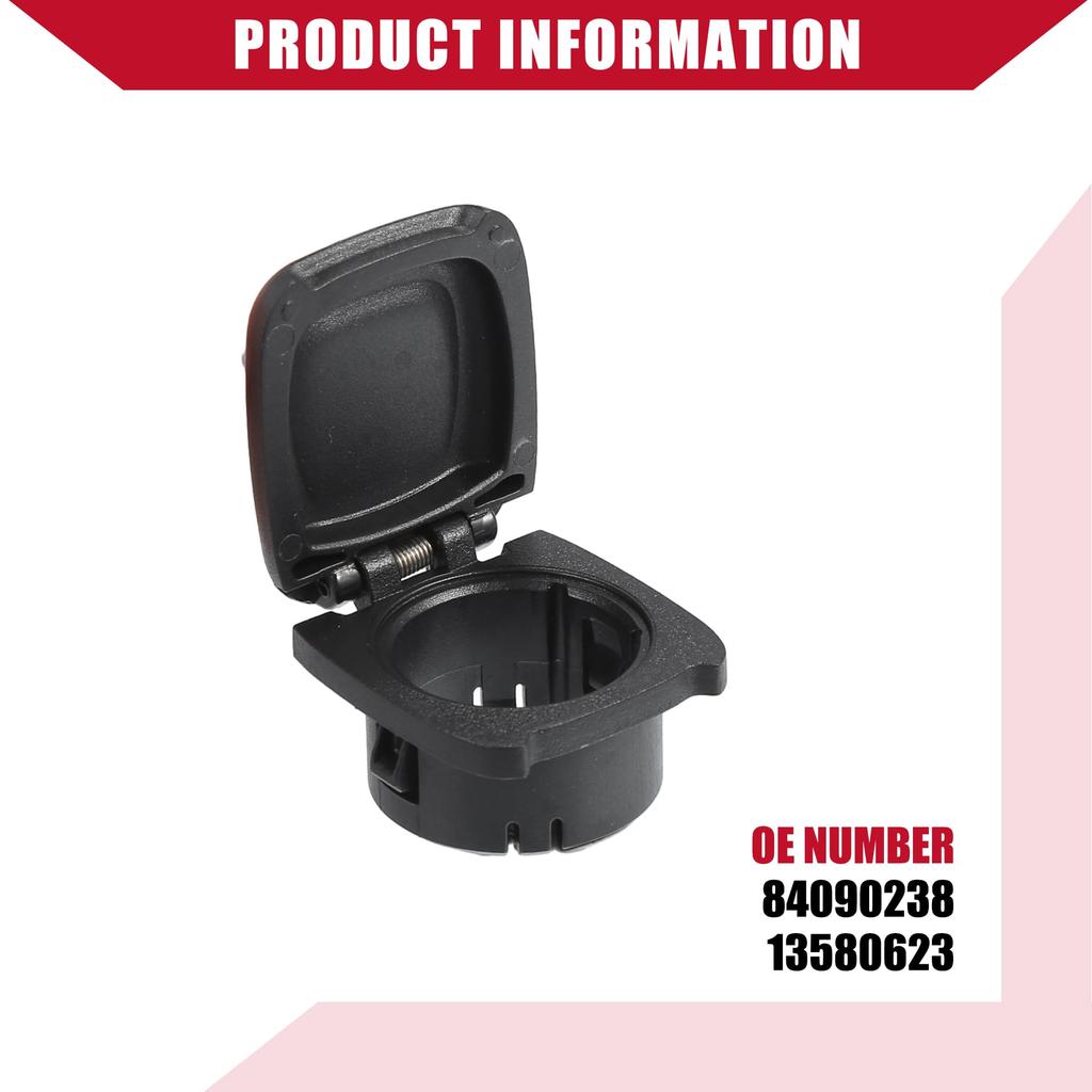 Hihaha Car Center Console Power Outlet Cap Cover for Cadillac and Escalade Inner Durable 2pcs No.84090238/13580623 2015-2020 / / /