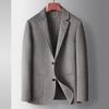 Men's Casual Suit Autumn and Winter Pure Handmade Double-sided Woolen Suit Jacket Middle-aged and Young Business Wool Single West