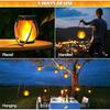 Dancing Flame Solar Lantern Magical Dancing Flames Outdoor Lights Solar Torch Lights Flickering Flames Hanging Waterproof Light