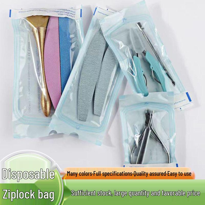 Eco-Friendly Disposable Self-Sealing Nail Tool Storage Bag