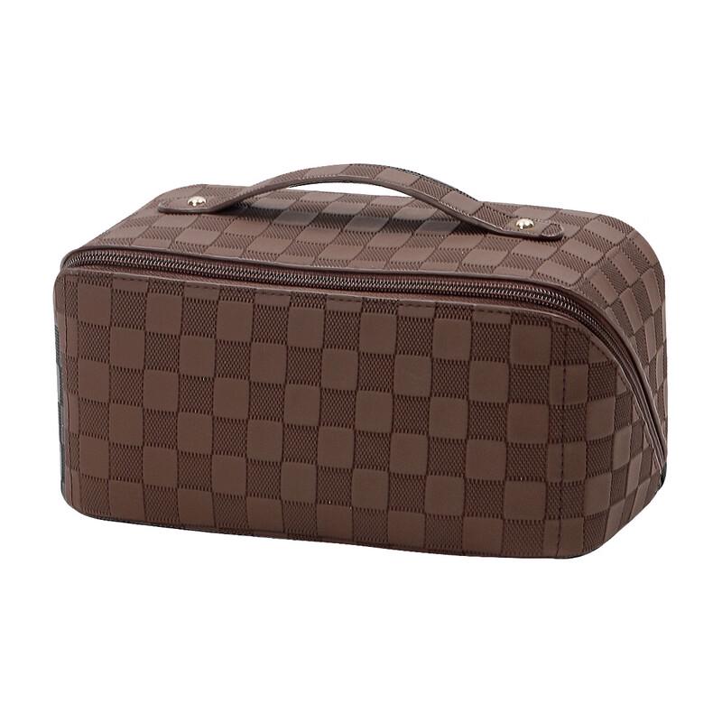 MDNG Checked Pattern Multi-functional Cosmetic Bag