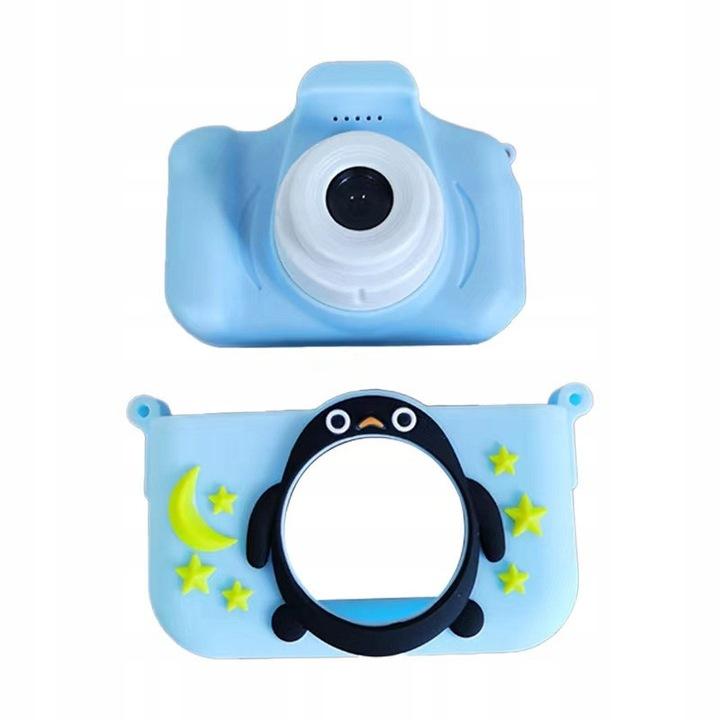 Aparat Cyfrowy Dla Dzieci Kamera Gry +32Gb Pingwin