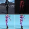 Halloween Cosplay Jumpsuit With 3d Colorful Print For Woman Role Playing