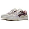 Li Ning Ginseng & Starlight Canchun Leather Low top Skateboard Shoes Women's White Purple AGCS246-4