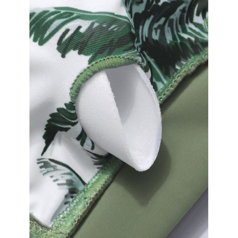 2025 Girls' Summer Floral Three-Piece Swimwear Set