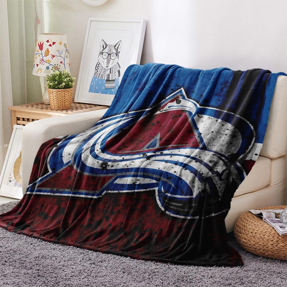 Colorado Avalanche2 Flannel Blanket, High quality Comfortable for All Seasons, Home Decor, Warmth and Comfort
