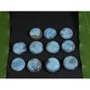 13MM Přírodní Larimar Pektolit Kulatý Kabošon Volný Drahokam 8ks Lot 83Cts. A-409