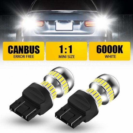Canbus AUXITO 7443 7440 Светодиодные лампы заднего хода 6000K Супер Белые 2 шт.